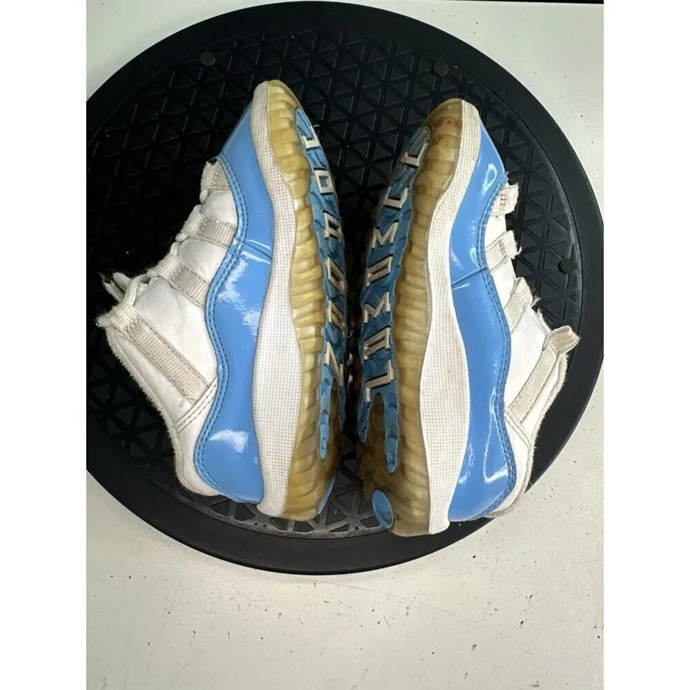 FOR PARTS - Nike Kids Air Jordan 11 505836-106 White Shoes Sneakers SZ 9C